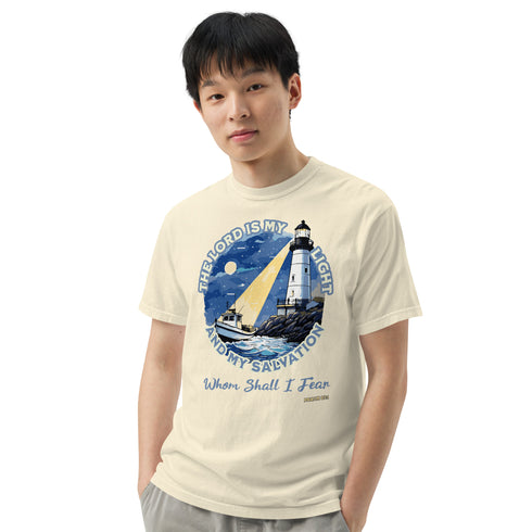 The Lord is My Light and My Salvation Christian Bible Verse T-Shirt